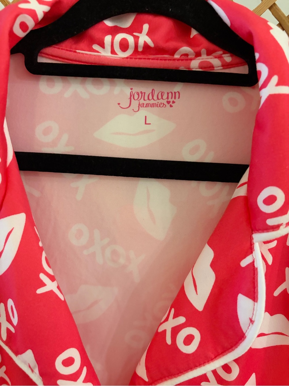NWT Jordann’s Jammie’s Women’s Pink XOXO Short Pajama Set - Picture 4 of 10